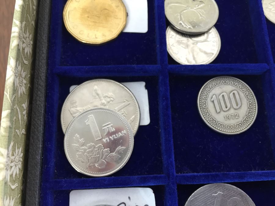 International Coin Collection In Nice 5-Drawer Presentation Box Organized By Country [Photo 29]