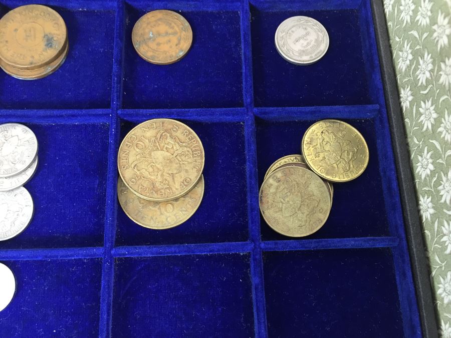 International Coin Collection In Nice 5-Drawer Presentation Box Organized By Country [Photo 57]