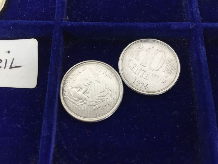 International Coin Collection In Nice 5-Drawer Presentation Box Organized By Country [Photo 20]