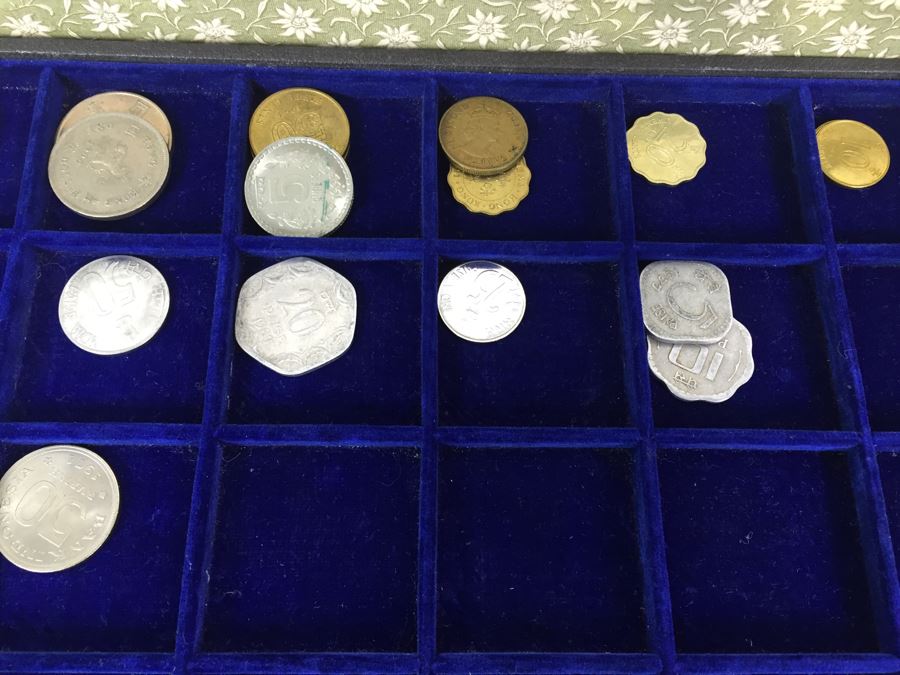 International Coin Collection In Nice 5-Drawer Presentation Box Organized By Country [Photo 47]