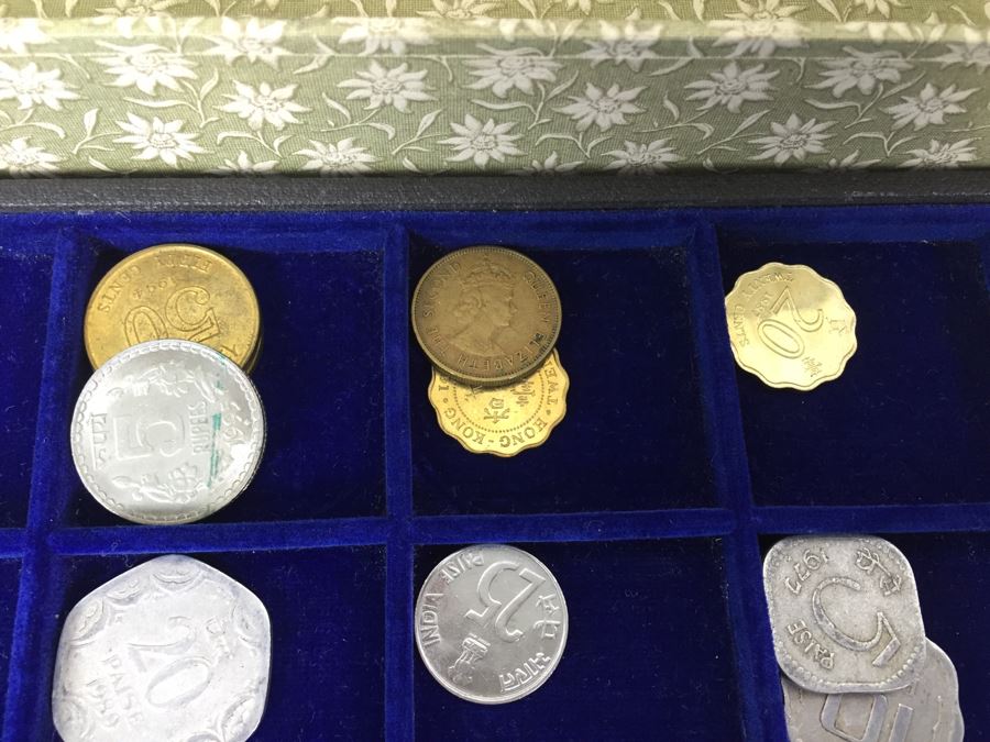 International Coin Collection In Nice 5-Drawer Presentation Box Organized By Country [Photo 50]