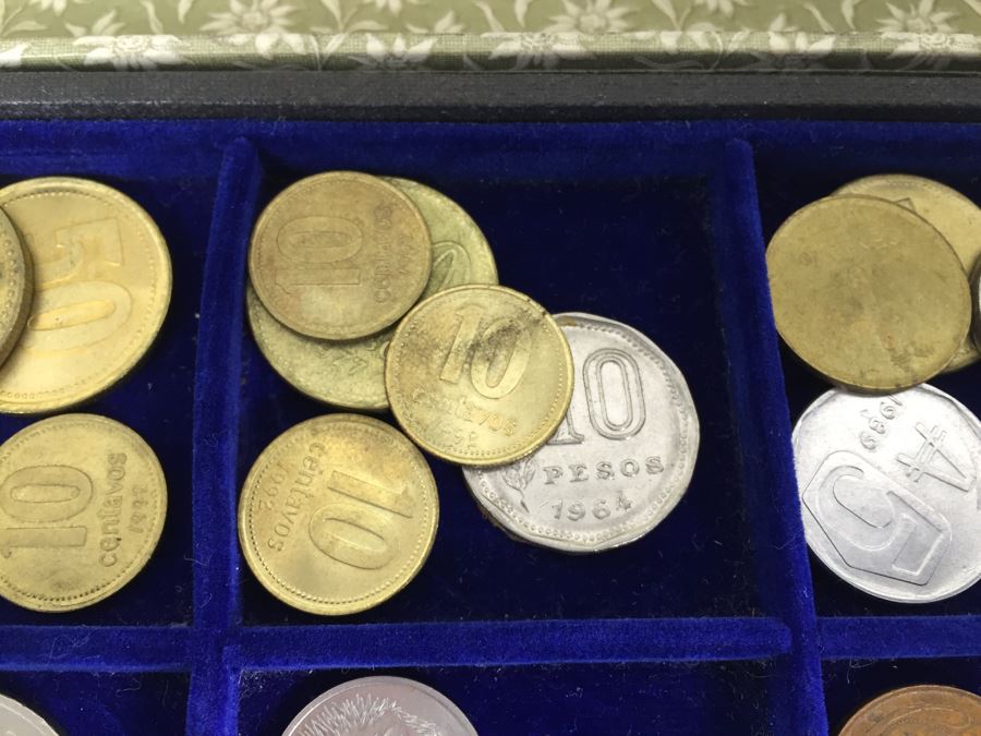 International Coin Collection In Nice 5-Drawer Presentation Box Organized By Country [Photo 13]