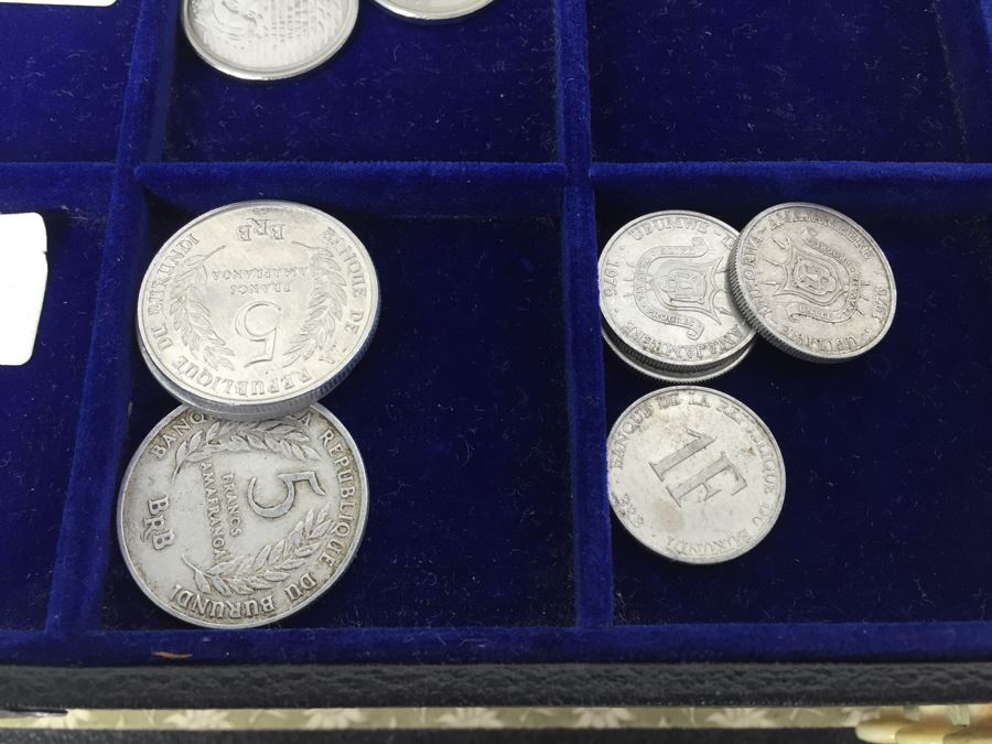 International Coin Collection In Nice 5-Drawer Presentation Box Organized By Country [Photo 21]