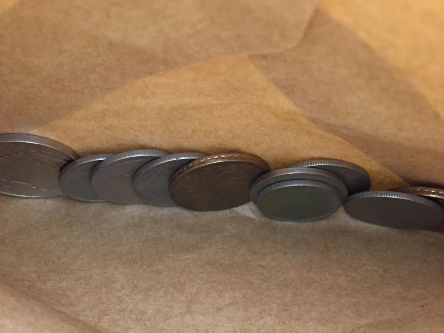 Huge Collection Of Internation Paper Money And Coins Organized By Country - Only Showing A Handful Of The Collection Within Shoebox [Photo 12]