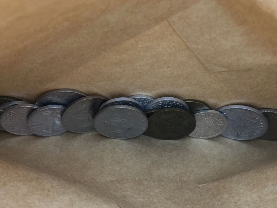 Huge Collection Of Internation Paper Money And Coins Organized By Country - Only Showing A Handful Of The Collection Within Shoebox [Photo 10]