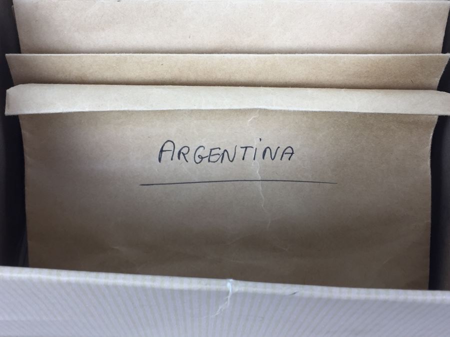 Huge Collection Of Internation Paper Money And Coins Organized By Country - Only Showing A Handful Of The Collection Within Shoebox [Photo 5]
