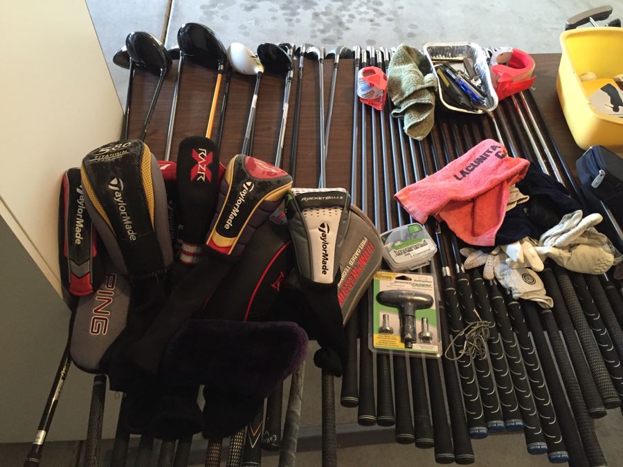 Huge Golfing Equipment Lot With Taylor Made And Ping Golf Clubs, Bags And Accessories [Photo 5]