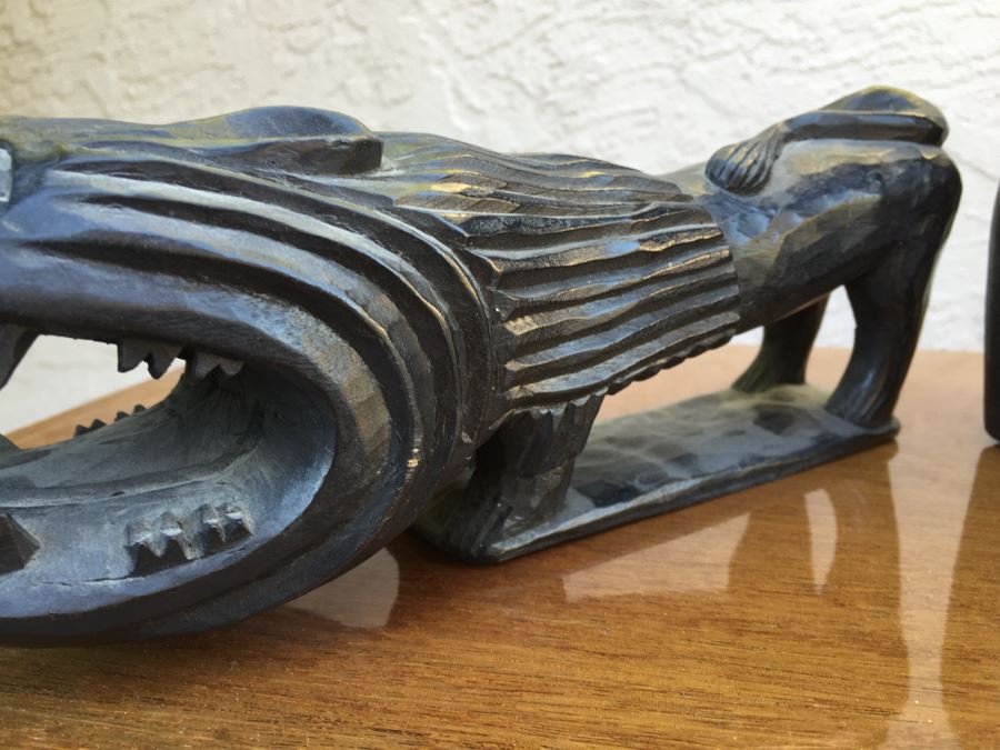 JUST ADDED - Pair Of African Carved Wood Sculptures [Photo 9]
