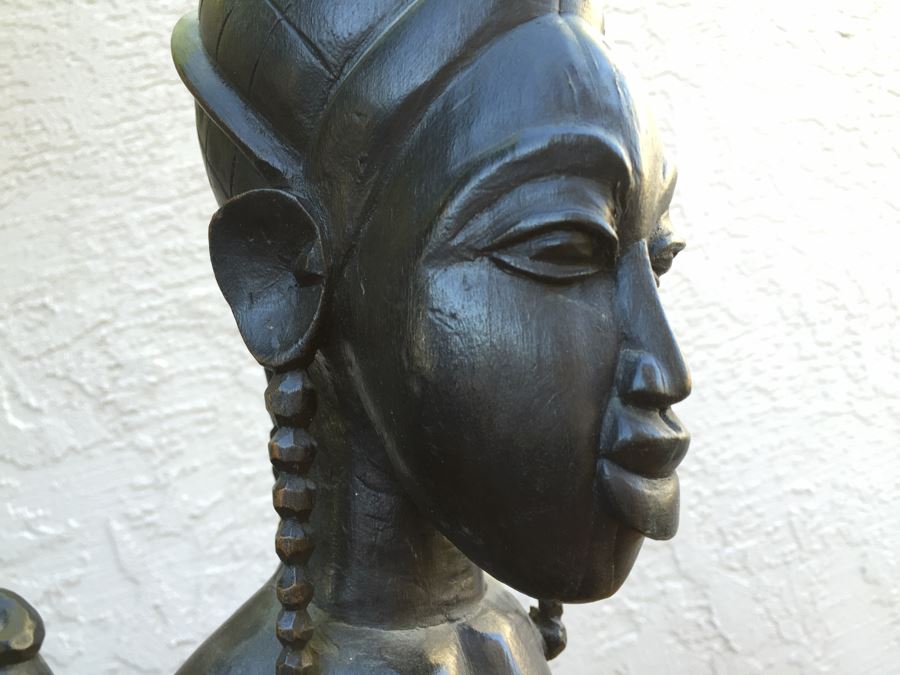 JUST ADDED - Pair Of African Carved Wood Sculptures [Photo 12]