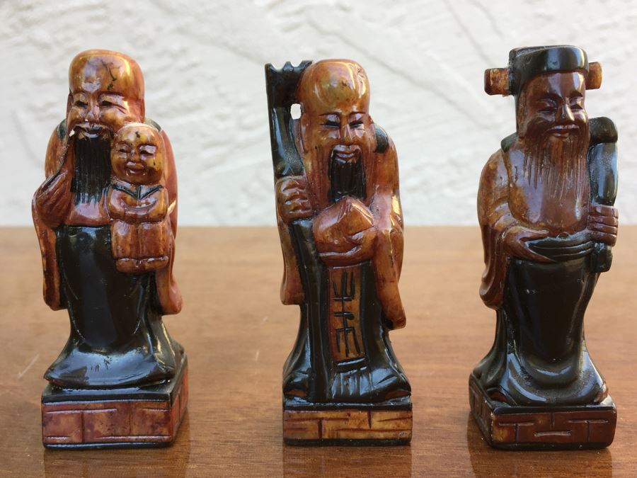 JUST ADDED - 3 Small Chinese Figurines [Photo 2]
