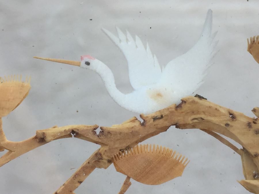 JUST ADDED - Small Chinese Cork Sculpture Art Vintage Diorama [Photo 6]