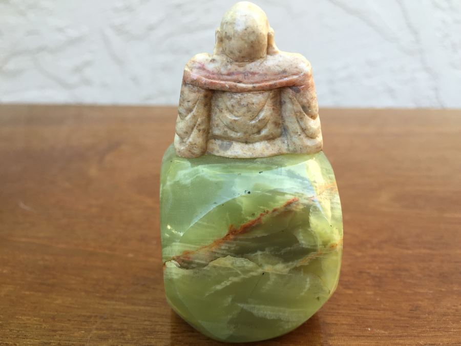JUST ADDED - Small Stone Paperweight And Small Carved Stone Buddha [Photo 8]
