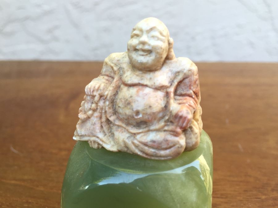 JUST ADDED - Small Stone Paperweight And Small Carved Stone Buddha [Photo 6]