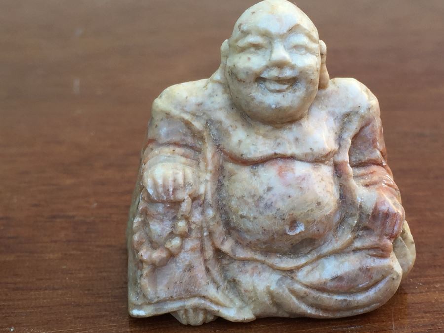 JUST ADDED - Small Stone Paperweight And Small Carved Stone Buddha [Photo 3]