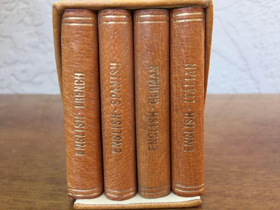豆本 BURGESS & BOWES MIDGET Dictionary Vintage Burgess/Bowes Midget Translation Dictionaries 4
