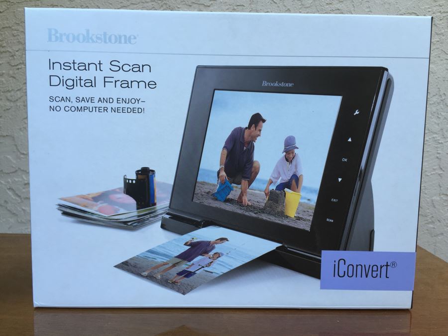 JUST ADDED - Brookstone Instant Scan Digital Frame iConvert With Box [Photo 4]