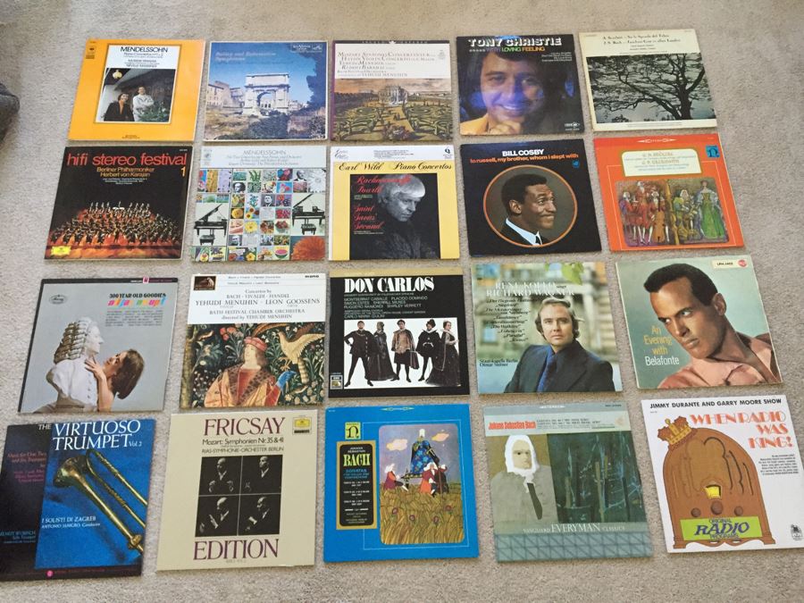 JUST ADDED - Vinyl Record Lot Includes Record Labels RCA Victor Red Seal Records, Angel Records, Nonesuch Records, Deutsche Grammophon Records