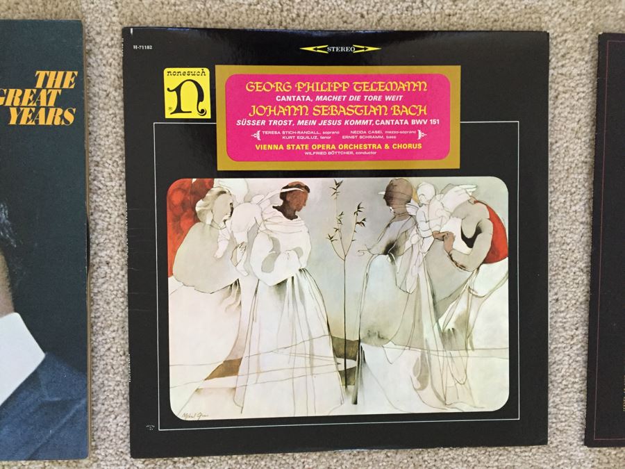 JUST ADDED - Vinyl Record Lot Includes Record Labels Angel Records, Nonesuch Records, Decca [Photo 3]