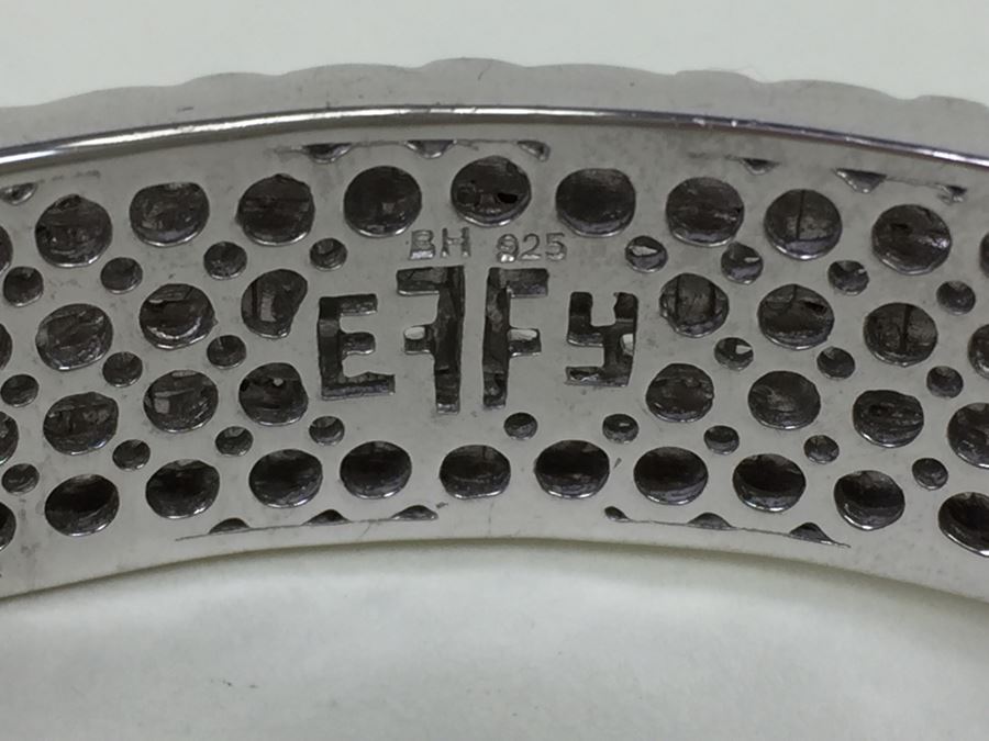 Effy Sterling Silver Bangle Bracelet And Earring Set 64.4g [Photo 7]