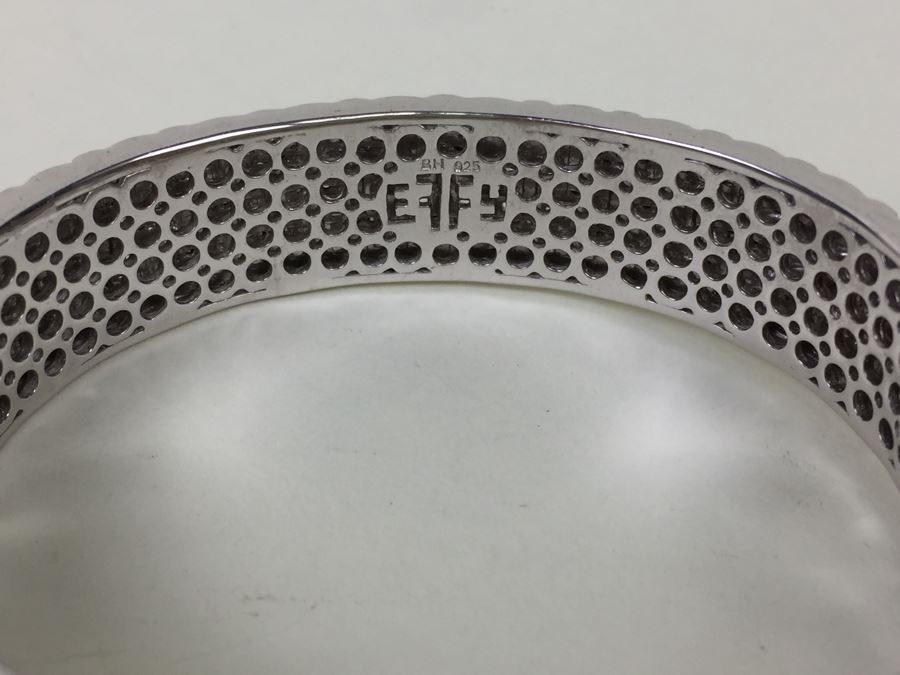 Effy Sterling Silver Bangle Bracelet And Earring Set 64.4g [Photo 6]