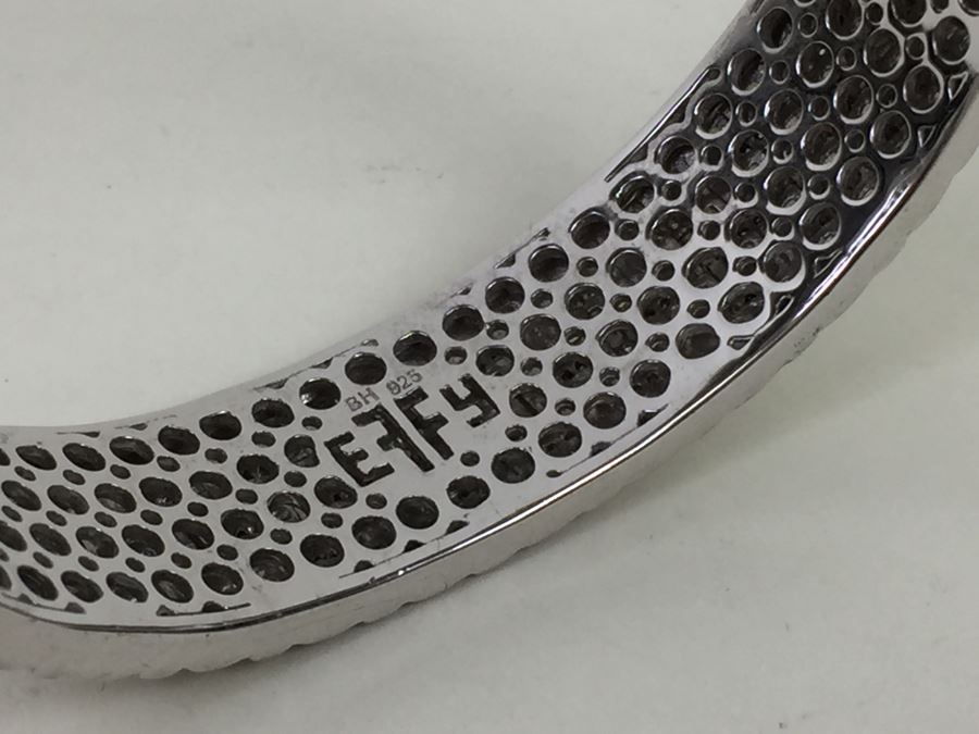 Effy Sterling Silver Bangle Bracelet And Earring Set 64.4g [Photo 8]