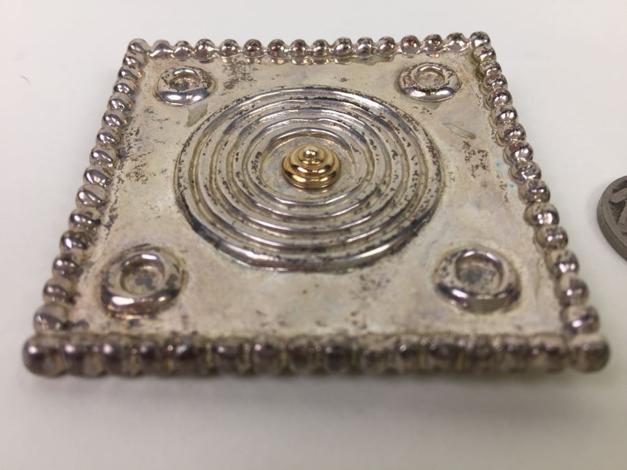 Vintage PBD Peter Brams Designs Sterling Silver 14K Brooch Pin 42.2g [Photo 6]