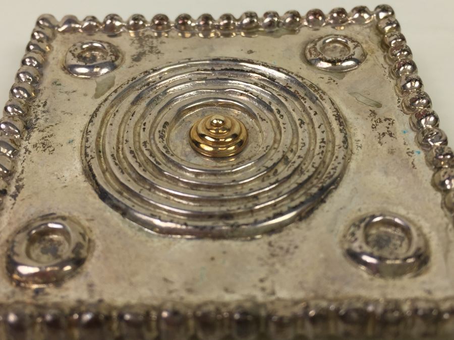 Vintage PBD Peter Brams Designs Sterling Silver 14K Brooch Pin 42.2g [Photo 7]