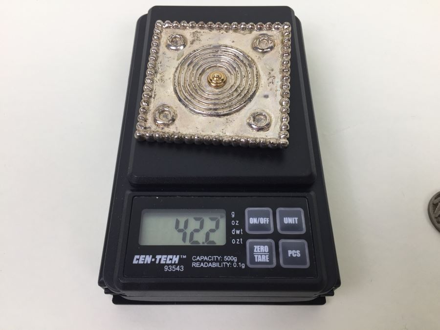 Vintage PBD Peter Brams Designs Sterling Silver 14K Brooch Pin 42.2g [Photo 10]