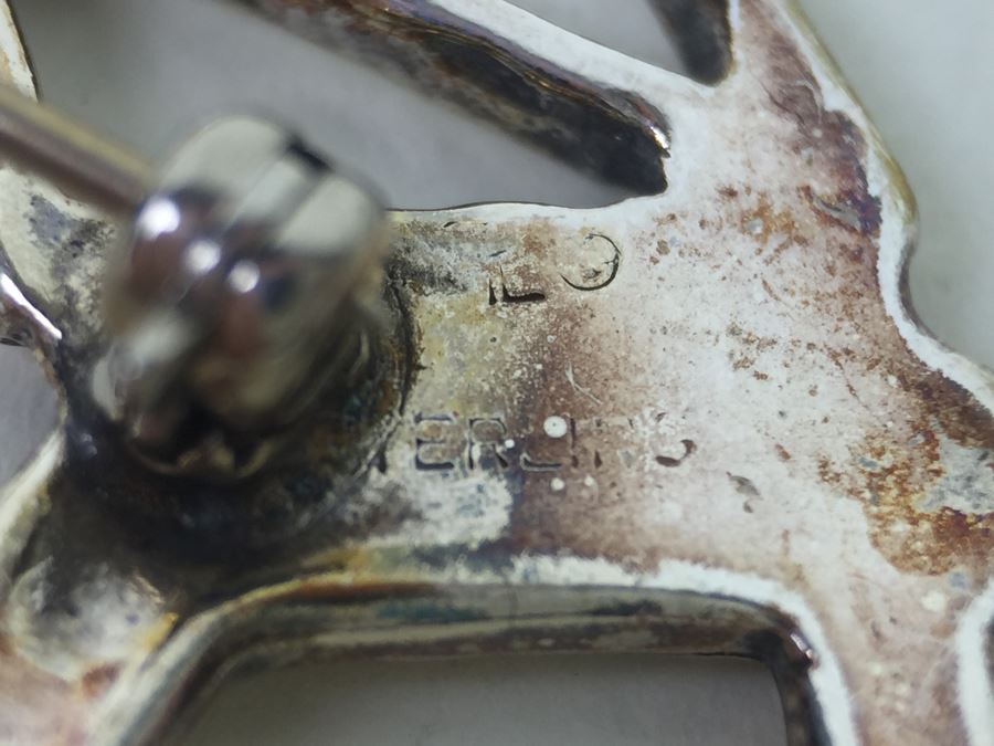 Signed Sterling Silver Brooch Pin 8.8g [Photo 10]