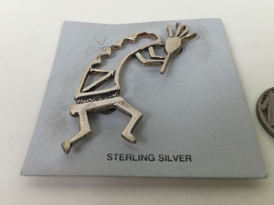 Signed Sterling Silver Brooch Pin 8.8g [Photo 4]