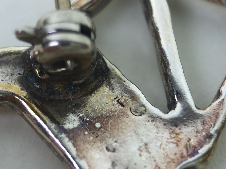 Signed Sterling Silver Brooch Pin 8.8g [Photo 11]