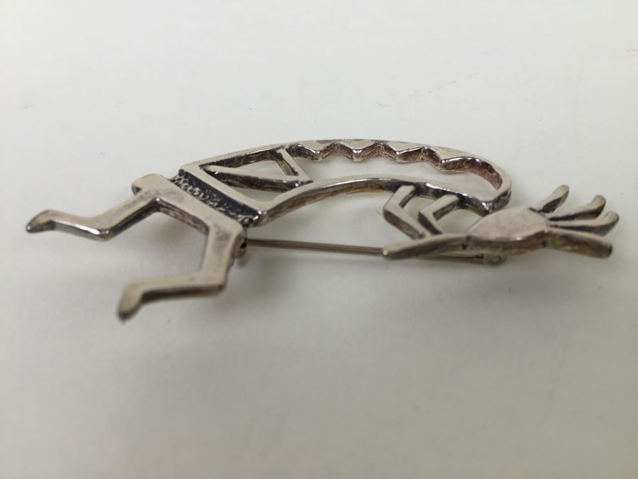 Signed Sterling Silver Brooch Pin 8.8g [Photo 7]