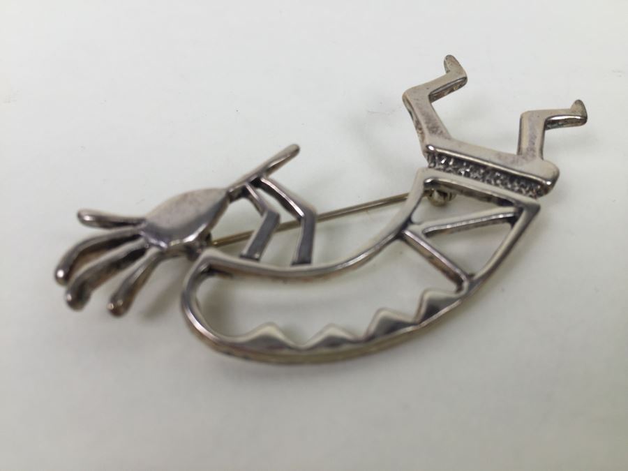 Signed Sterling Silver Brooch Pin 8.8g [Photo 8]