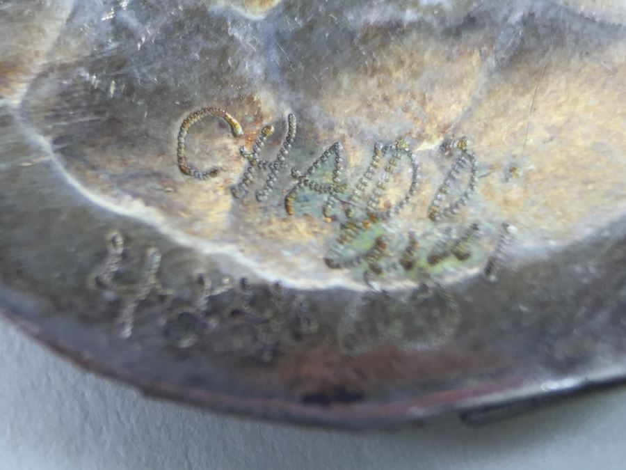 Sterling Silver With Turquoise Inlay Hand Crafted Earrings Signed 17.1g [Photo 11]