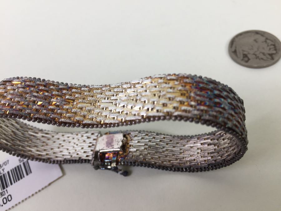 Sterling SIlver Italian Bracelet 32.3g New With Tags [Photo 5]