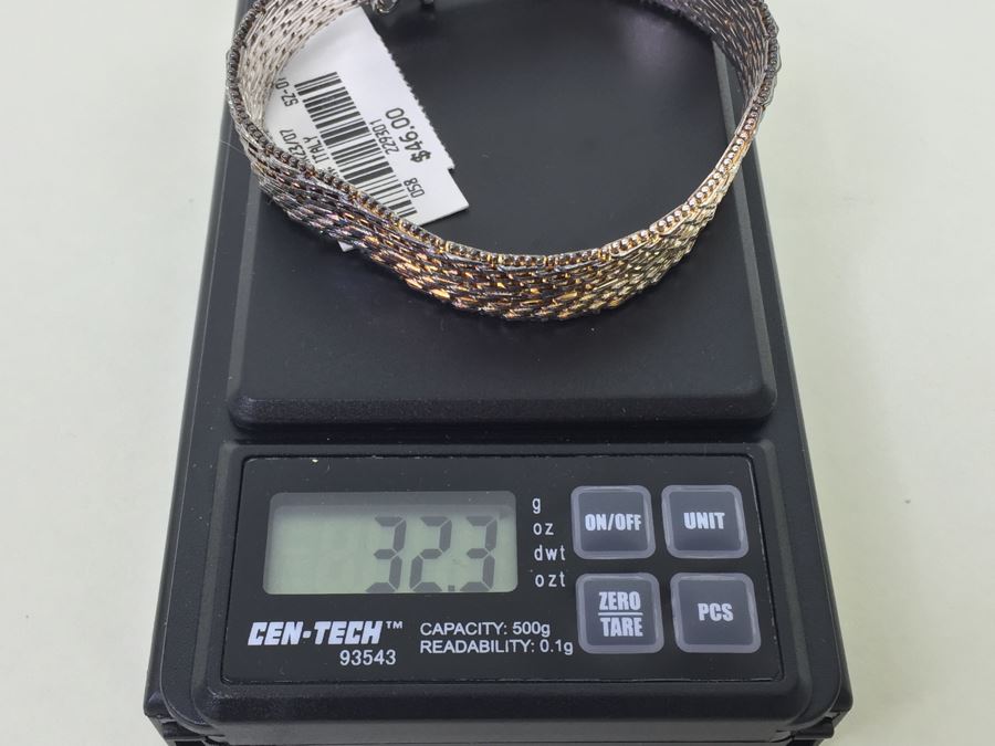 Sterling SIlver Italian Bracelet 32.3g New With Tags [Photo 7]