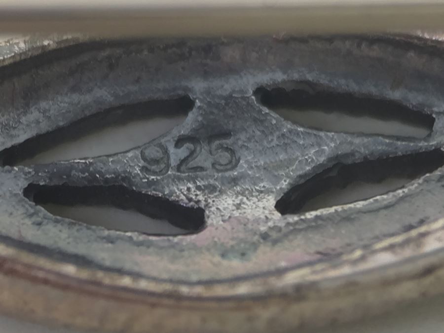 Vintage Sterling Silver Marcasite Brooch Pin Native American 5.0g [Photo 9]