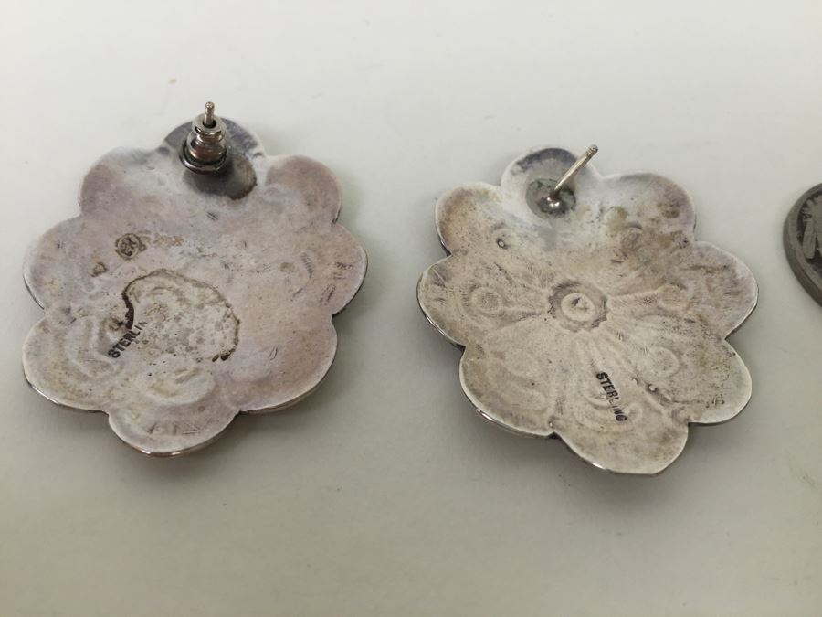 Vintage Sterling Silver Earrings 11.7g [Photo 3]