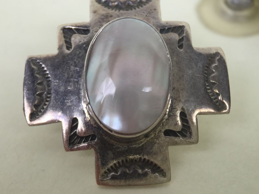 Vintage Sterling Silver Earrings 9.0g [Photo 6]