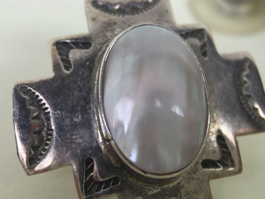 Vintage Sterling Silver Earrings 9.0g [Photo 7]