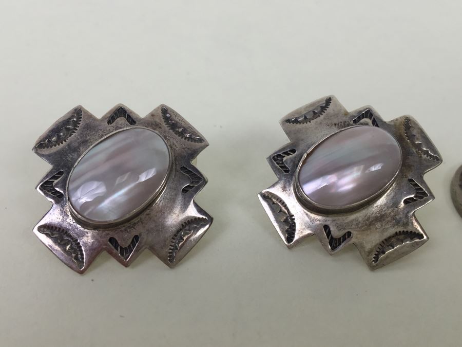Vintage Sterling Silver Earrings 9.0g [Photo 2]