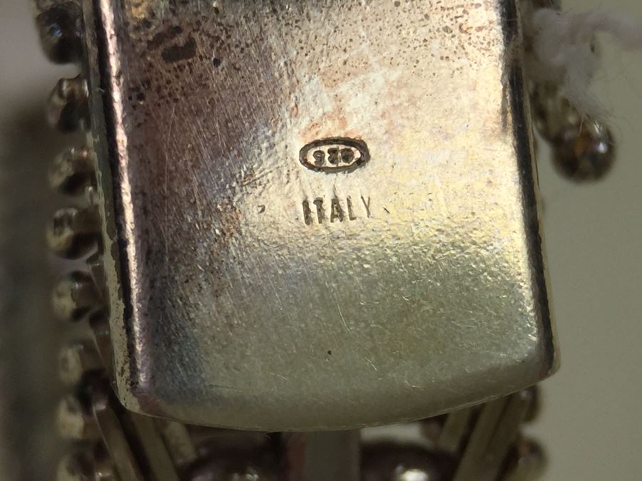 Sterling Silver Italian Bracelet 23.8g New With Tags [Photo 6]