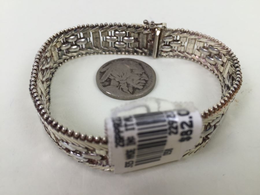 Sterling Silver Italian Bracelet 23.8g New With Tags [Photo 1]
