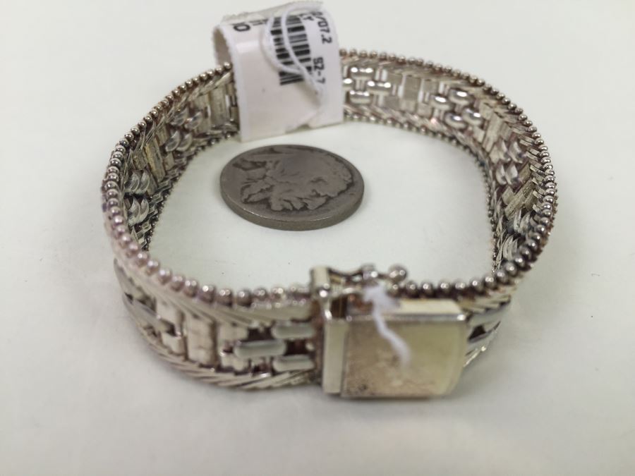 Sterling Silver Italian Bracelet 23.8g New With Tags [Photo 5]