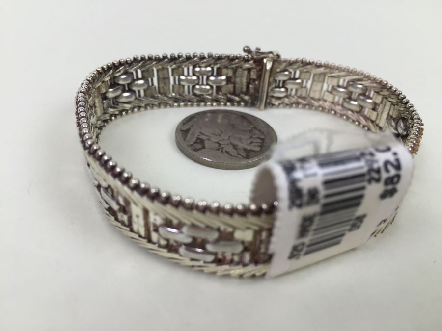 Sterling Silver Italian Bracelet 23.8g New With Tags [Photo 4]