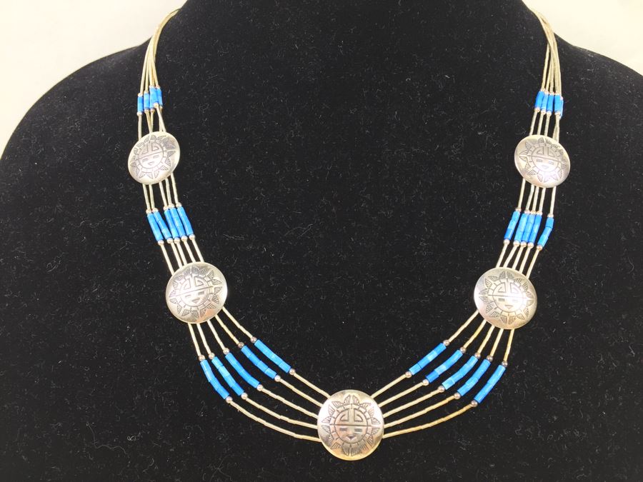 Nice Sterling Silver Necklace 20.4g [Photo 4]