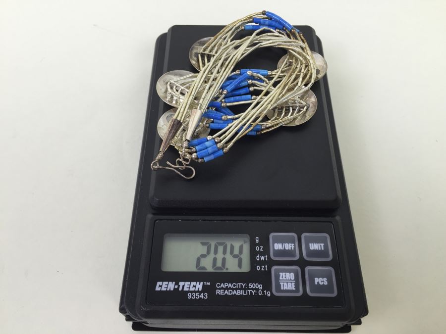 Nice Sterling Silver Necklace 20.4g [Photo 12]