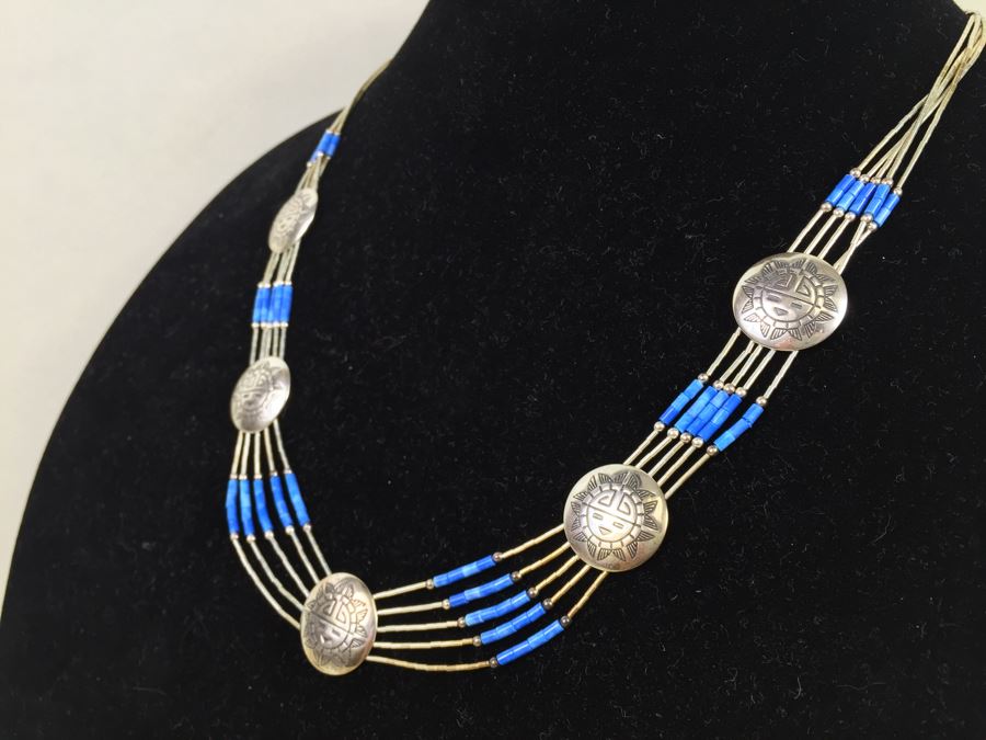 Nice Sterling Silver Necklace 20.4g [Photo 2]