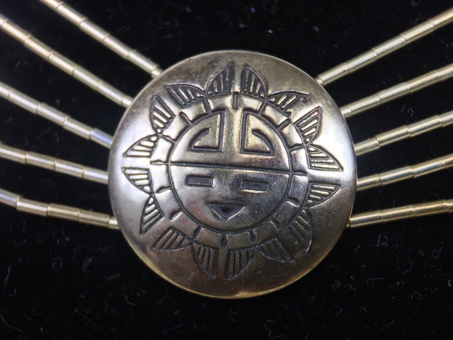 Nice Sterling Silver Necklace 20.4g [Photo 7]