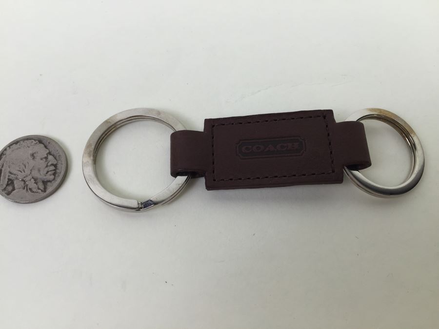 COACH Leather Keychain